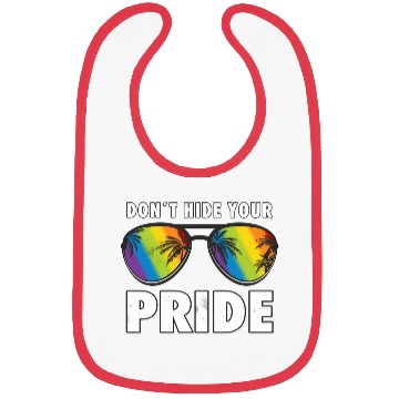 Discover Pride LGBTQ Don´t Hide Your Pride Rainbow Bibs