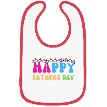 Discover Happy Fathers Day i love you dad Heart Daddy funny Bibs