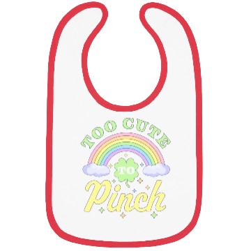Discover Saint Patricks Day Rainbow Lucky Clover Bibs