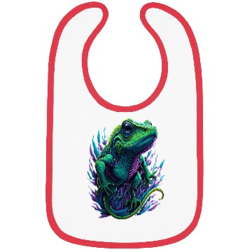 Discover Neon Lizard Colourful Bibs