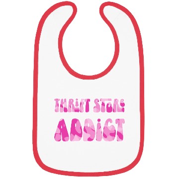 Discover Thrift Store Addict pink camo Bibs