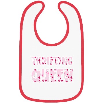 Discover Thrifting Queen pink floral Bibs