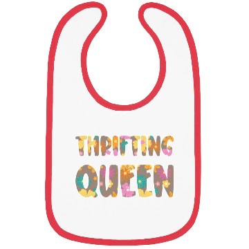 Discover Thrifting Queen brown floral Bibs