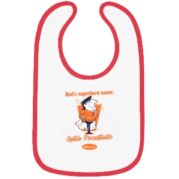 Discover Superhero Dad Bibs