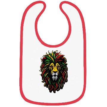 Discover Rasta Lion Bibs