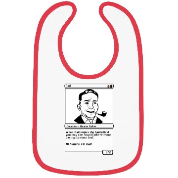 Discover Dad Magic Card Bibs