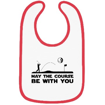 Discover MAY THE COURSE BE WITH YOU GOLFER GOLF LOVER Bibs