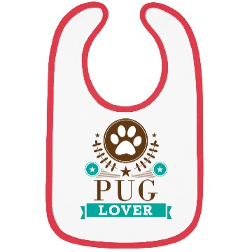 Discover Pug Lover Cute Dog Bibs