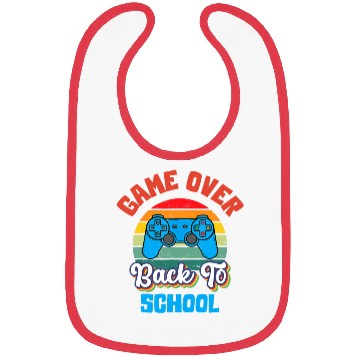 Discover Back to School Funny Game Over Teacher Student Bibs