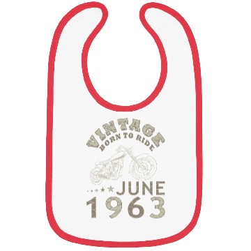 Discover Biker party June 1963 60th anniversary Bibs