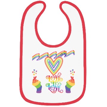 Discover LOVE IS LOVE Bibs