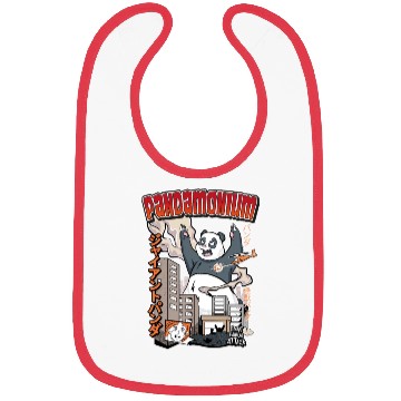 Discover Pandemonium Panda Giant Attacking Bibs