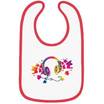 Discover colorful headphone for music festival summer Bibs