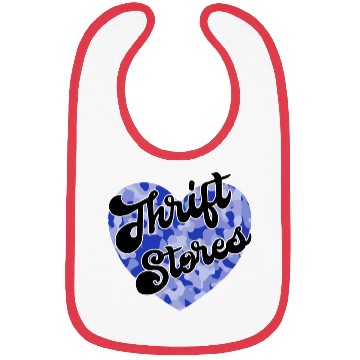 Discover Thrift Stores blue camo heart Bibs