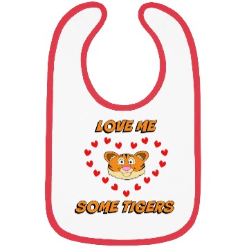 Discover Love Me Some Tigers! Bibs