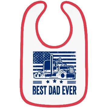Discover Best Dad Ever Us American Flag Father's Day Truck Bibs