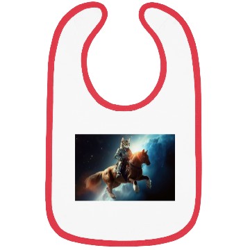 Discover Tabby Cat Horse Rider Bibs