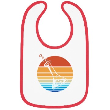 Discover Science Chemist Chemistry Sunset Laboratory Flask Bibs