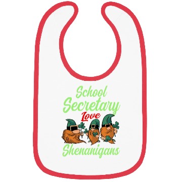 Discover School Secretary St. Patrick's Day Bibs