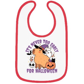 Discover It Is Never Too Early For Halloween Cute Capybara Bibs