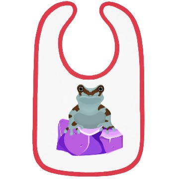 Discover Frog Crystal Amethyst Gemstone For Toad Owners Bibs