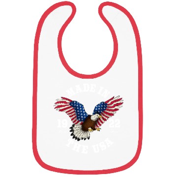 Discover 100 Year Old Patriotic Eagle Usa Flag 1922 Bibs