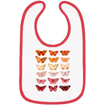 Discover Lesbian Flag Color Butterfly Subtle Sapphic Pride Bibs
