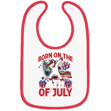 Discover Born on the 4th of July Bibs
