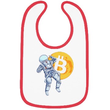 Discover Bitcoin Coin-Crypto Astronaut Bibs