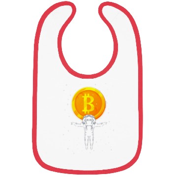 Discover Bitcoin Coin-Crypto Astronaut Bibs