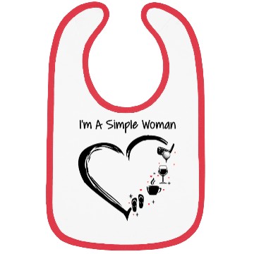 Discover I'M A Simple Flip Flop Coffee Wine And Golf Bibs