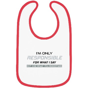 Discover Responsible Graphic Novelty Sarcastic Funny Bibs