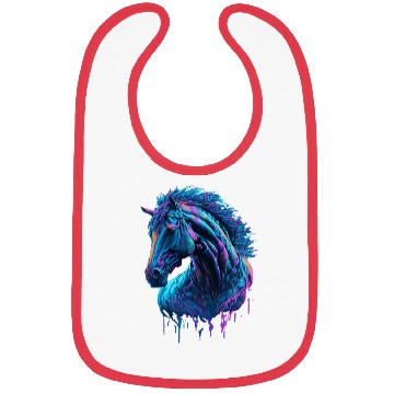 Discover Neon Horse Graffiti Bibs