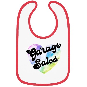 Discover Garage Sales pastel cloud heart Bibs
