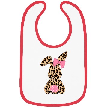 Discover Easter Leopard Plaid Buffalo Rabbit Easter Day Bibs