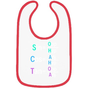 Discover Math Teacher Trigonometry Soh Cah Toa Geometry Bibs