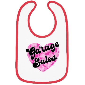 Discover Garage Sales pink camo heart Bibs