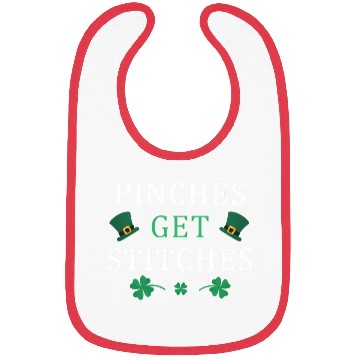 Discover St Patrick'S Dayches Get Stitches Shamrock Bibs