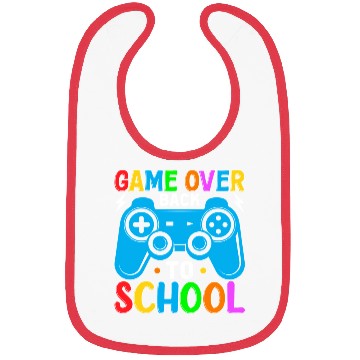 Discover Game Over Back To School Bibs