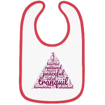 Discover Positive Triangular Wordplay Bibs