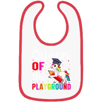 Discover Queen Of The Playground Back To School Bibs