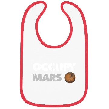 Discover Occupy Mars Replica Science Space Nerd Genius Bibs