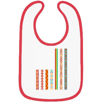 Discover African Kente Cloths American Flag Bibs