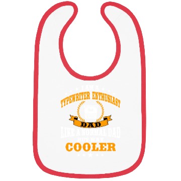 Discover Typewriter Enthusiast Dad Father's Day Bibs
