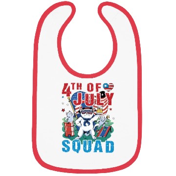 Discover 4th of july Squad Bibs