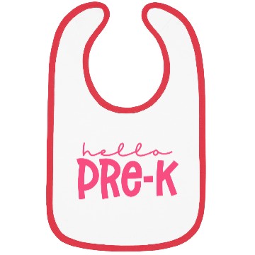 Discover Pre K pink Bibs