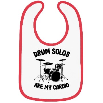 Discover Drum Solos Are My Cardio Funny Drummer Drumming Bibs