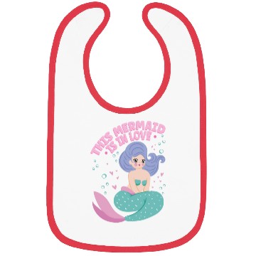 Discover This Mermaid Is In love Folklore Fantasy Fish Bibs