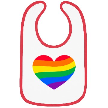 Discover lgbt Gay Pride Rainbow Heart Bibs