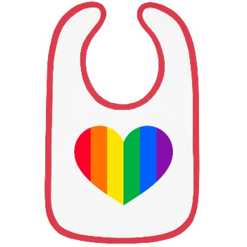 Discover Gay Pride Rainbow Heart Bibs